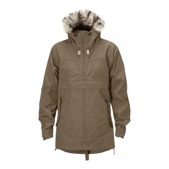 Women Fjallraven ICELAND WOMENS ANORAK TAUPE Outlet Online